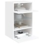 Wandmontierter TV-Schrank mit LED-Leuchten weiß 40x30x60,5 cm von , TV-Möbel - Ref: Foro24-837078, Preis: 47,42 €, Rabatt: %