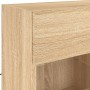 Wandmontierter TV-Schrank mit LED-Leuchten Sonoma-Eiche 78,5 x 30 x 60,5 cm von , TV-Möbel - Ref: Foro24-837101, Preis: 66,25...