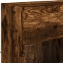 Wall-mounted TV cabinet with LED lights smoked oak 78.5x30x60.5 cm by , TV Furniture - Ref: Foro24-837103, Price: 67,99 €, Di...