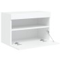 Mueble de TV de pared con luces LED blanco 60x30x40 cm de , Muebles TV - Ref: Foro24-837183, Precio: 57,02 €, Descuento: %