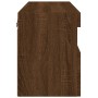 Wall-mounted TV cabinet with LED lights brown oak 60x30x40 cm by , TV Furniture - Ref: Foro24-837195, Price: 55,03 €, Discoun...