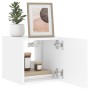 Wall-mounted TV cabinet with LED lights white 30.5x35x30 cm by , TV Furniture - Ref: Foro24-837218, Price: 35,95 €, Discount: %