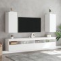 Wall-mounted TV cabinet with LED lights white 30.5x35x70 cm by , TV Furniture - Ref: Foro24-837232, Price: 49,19 €, Discount: %