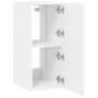 Wall-mounted TV cabinet with LED lights white 30.5x35x70 cm by , TV Furniture - Ref: Foro24-837232, Price: 49,19 €, Discount: %