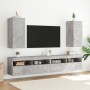 TV wall furniture LED lights 2 pcs concrete gray 30.5x35x70 cm by , TV Furniture - Ref: Foro24-837239, Price: 105,51 €, Disco...