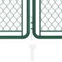 Green steel garden gate 125x395 cm by vidaXL, garden gates - Ref: Foro24-144446, Price: 455,99 €, Discount: %