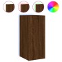 TV wall furniture LED lights 2 pcs oak brown 30.5x35x70 cm by , TV Furniture - Ref: Foro24-837245, Price: 92,84 €, Discount: %