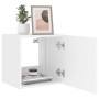 Wall TV cabinets with LED lights 2 pcs white 40.5x35x40 cm by , TV Furniture - Ref: Foro24-837247, Price: 72,47 €, Discount: %