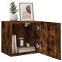 TV wall furniture 2 units smoked oak wood 40.5x30x40 cm by , TV Furniture - Ref: Foro24-836905, Price: 57,57 €, Discount: %