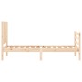 Estructura de cama individual con cabecero madera maciza de , Camas y somieres - Ref: Foro24-3194726, Precio: 102,47 €, Descu...