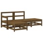 Garden furniture set 4 pieces solid pine wood honey brown by , Garden sets - Ref: Foro24-3186490, Price: 239,45 €, Discount: %