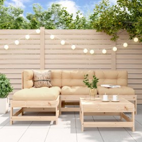 5-piece solid pine wood garden sofa set by , Garden sets - Ref: Foro24-3186522, Price: 247,99 €, Discount: %