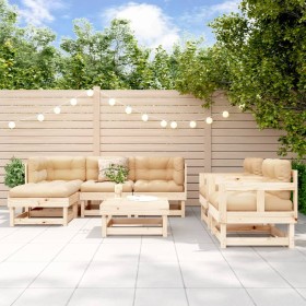 7-piece solid pine wood garden furniture set by , Garden sets - Ref: Foro24-3186207, Price: 347,11 €, Discount: %