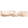 7-teiliges Gartenmöbel-Set aus massivem Kiefernholz von , Gartensets - Ref: Foro24-3186207, Preis: 354,99 €, Rabatt: %