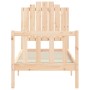 Single bed frame with solid wood headboard by , Beds and slatted bases - Ref: Foro24-3192256, Price: 105,99 €, Discount: %