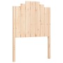 Single bed frame with solid wood headboard by , Beds and slatted bases - Ref: Foro24-3192256, Price: 105,99 €, Discount: %