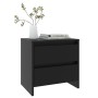 Nightstands 2 pcs engineered wood black 45x34.5x44.5 cm by vidaXL, Nightstands - Ref: Foro24-809848, Price: 79,42 €, Discount: %