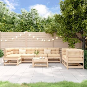 Garden furniture set 8 pieces solid pine wood by , Garden sets - Ref: Foro24-3186452, Price: 407,99 €, Discount: %