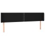 Cabecero con LED de tela negro 163x16x78/88 cm de , Cabeceros y pies de cama - Ref: Foro24-3123104, Precio: 77,85 €, Descuent...