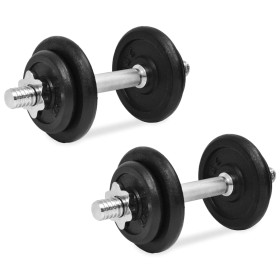 Cast iron dumbbell set 14 pieces 20 kg by vidaXL, free weight - Ref: Foro24-91409, Price: 70,99 €, Discount: %