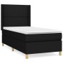 Cama box spring con colchón tela negro 80x200 cm de , Camas y somieres - Ref: Foro24-3131867, Precio: 299,02 €, Descuento: %