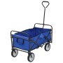 Blue steel folding hand cart by vidaXL, Cargo forklifts - Ref: Foro24-143779, Price: 92,65 €, Discount: %