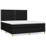 Box spring bed with black fabric mattress 160x200 cm by , Beds and slatted bases - Ref: Foro24-3142267, Price: 579,77 €, Disc...