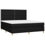 Box spring bed with black fabric mattress 160x200 cm by , Beds and slatted bases - Ref: Foro24-3142267, Price: 579,77 €, Disc...