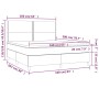 Box spring bed with black fabric mattress 160x200 cm by , Beds and slatted bases - Ref: Foro24-3142267, Price: 579,77 €, Disc...