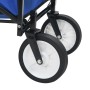 Blue steel folding hand cart by vidaXL, Cargo forklifts - Ref: Foro24-143779, Price: 92,65 €, Discount: %