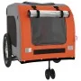 Fahrradanhänger Haustiere Bügeleisen Oxford Stoff orangegrau von , Kinderwagen für Haustiere - Ref: Foro24-93858, Preis: 129,...