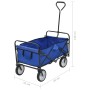 Blue steel folding hand cart by vidaXL, Cargo forklifts - Ref: Foro24-143779, Price: 92,65 €, Discount: %