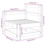 Sofá de esquina de jardín madera maciza impregnada de , Sofás modulares de exterior - Ref: Foro24-825505, Precio: 66,49 €, De...