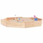 Arenero con asientos octógono madera maciza de pino de , Cajones de arena - Ref: Foro24-825016, Precio: 70,28 €, Descuento: %