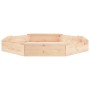 Arenero con asientos octógono madera maciza de pino de , Cajones de arena - Ref: Foro24-825016, Precio: 70,28 €, Descuento: %