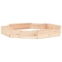 Arenero con asientos octógono madera maciza de pino de , Cajones de arena - Ref: Foro24-825016, Precio: 70,28 €, Descuento: %