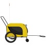 Bicycle trailer for pets, made of iron and Oxford fabric in yellow and black. by , pet strollers - Ref: Foro24-94029, Price: ...