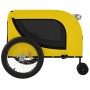 Bicycle trailer for pets, made of iron and Oxford fabric in yellow and black. by , pet strollers - Ref: Foro24-94029, Price: ...