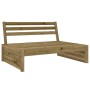 Zentrales Gartensofa imprägniertes Kiefernholz 120x80 cm von , Modulare Sofas für den Außenbereich - Ref: Foro24-825750, Prei...