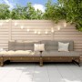 Zentrale Gartensofas 2 Stück Zirbenholz honigbraun 120x80 cm von , Modulare Sofas für den Außenbereich - Ref: Foro24-825719, ...