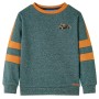 Dunkelgrün meliertes Kinder-Sweatshirt 128 von , Kinder-T-Shirts - Ref: Foro24-12667, Preis: 10,72 €, Rabatt: %