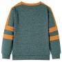 Dunkelgrün meliertes Kinder-Sweatshirt 128 von , Kinder-T-Shirts - Ref: Foro24-12667, Preis: 10,72 €, Rabatt: %