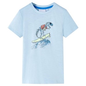 Light blue children's t-shirt size 116 by , Kids T-shirts - Ref: Foro24-12561, Price: 9,99 €, Discount: %