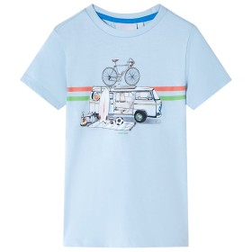 Light blue children's t-shirt size 92 by , Kids T-shirts - Ref: Foro24-12039, Price: 9,99 €, Discount: %