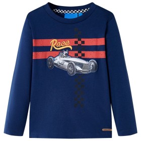 Camiseta infantil de manga larga azul marino 116 de , Camisetas para niños - Ref: Foro24-13081, Precio: 8,99 €, Descuento: %