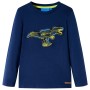 Camiseta infantil de manga larga azul marino 116 de , Camisetas para niños - Ref: Foro24-13256, Precio: 9,81 €, Descuento: %