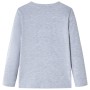 Long-sleeved gray melange children's t-shirt size 116 by , Kids T-shirts - Ref: Foro24-13261, Price: 8,34 €, Discount: %