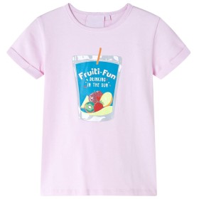 Kinder-T-Shirt in zartrosa 116 von , Kinder-T-Shirts - Ref: Foro24-10601, Preis: 8,99 €, Rabatt: %