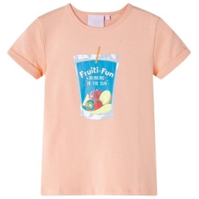 Hellorangefarbenes Kinder-T-Shirt 140 von , Kinder-T-Shirts - Ref: Foro24-10608, Preis: 9,99 €, Rabatt: %