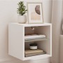 Wall-mounted TV stand with LED lights white 30x28.5x30 cm by , TV Furniture - Ref: Foro24-836973, Price: 33,37 €, Discount: %